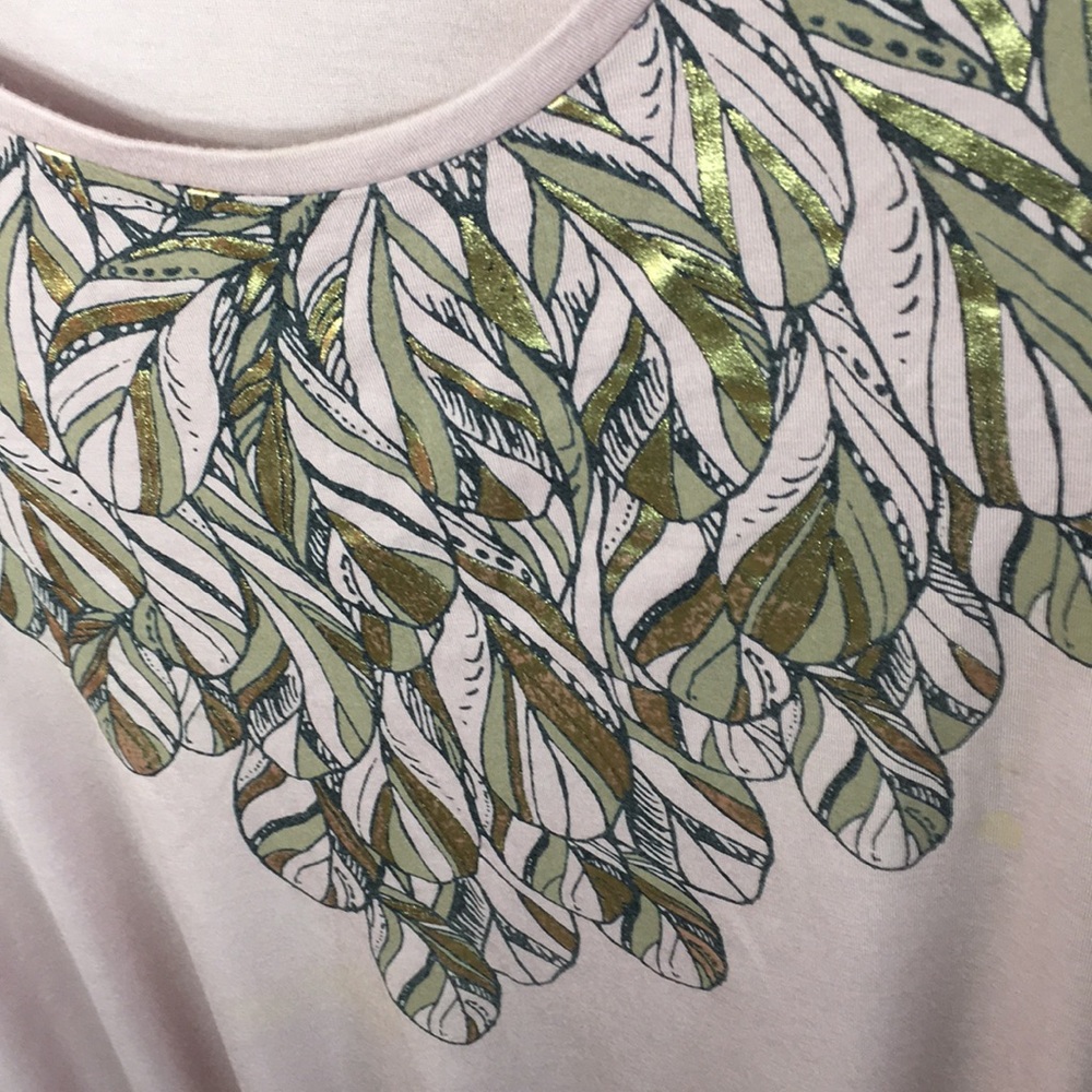 Daisy fuentes dusty pink gold tshirt - Picture 5 of 6